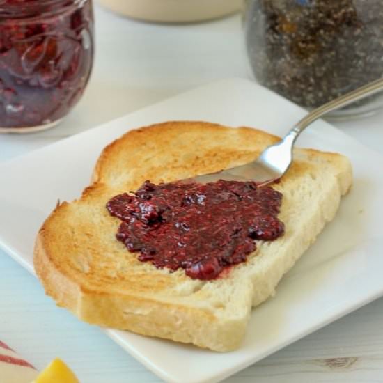 Frozen Berry Chia Seed Jam - Recipe photo by Byte Sized Nutrition