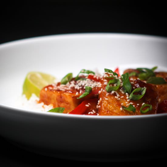 Maple Soy Glazed Tofu - Recipe photo by Liv Vegan Strong