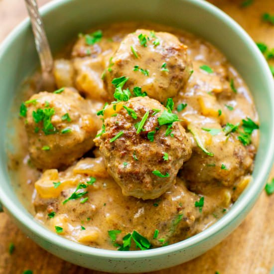 Keto Swedish Meatballs - Recipe photo by blackberrybabe