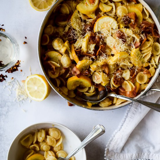 Summer Squash Pasta - Recipe photo by the frozen biscuit