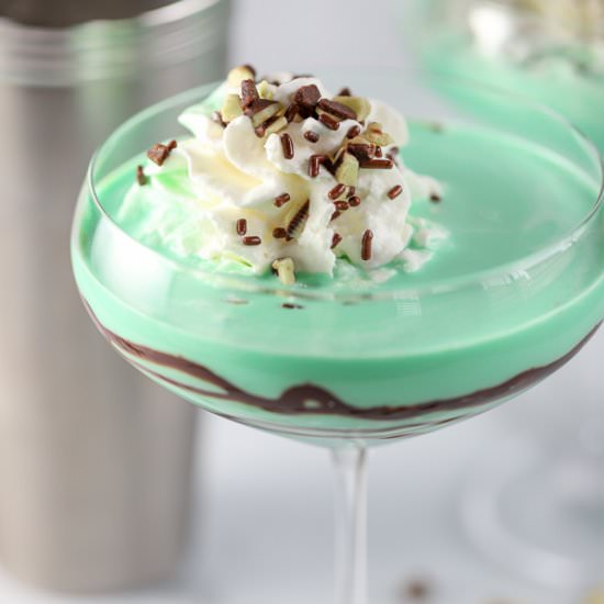 Grasshopper Cocktail - Recipe photo by Celebrating Sweets