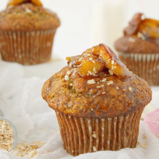 BANANA OAT MUFFINS - Recipe photo by pattyscake