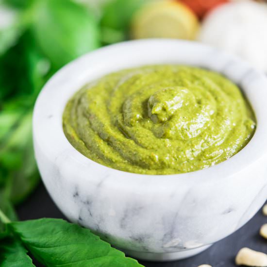 Thai Red Curry Cashew Pesto - Recipe photo by cookingwithnart