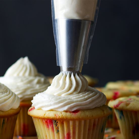 Classic American Buttercream - Recipe photo by BatterandDough