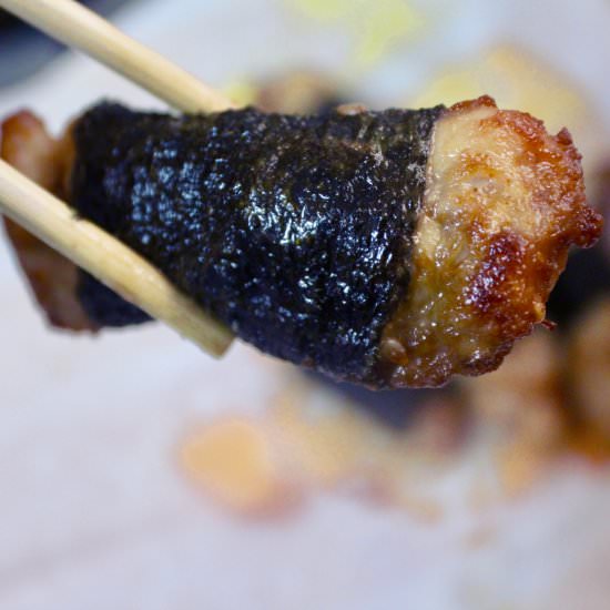 Nori-Wrapped Mochiko Chicken - Recipe photo by soulandstreusel