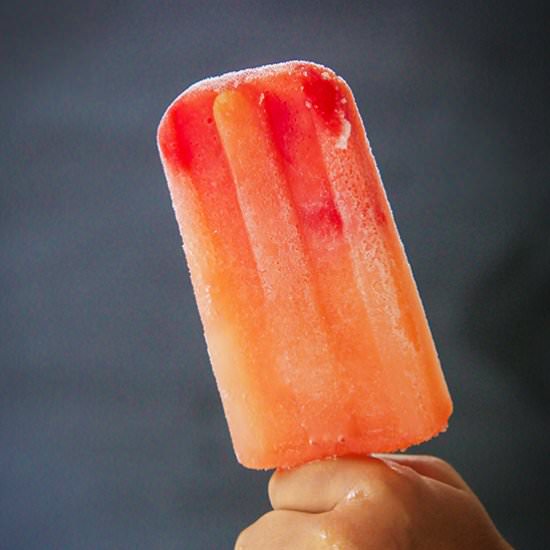 Kid's Shirley Temple Popsicle - Recipe photo by Candy Jar Chronicles