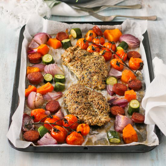 Dukkah chicken tray bake - Recipe photo by vanillafrost4