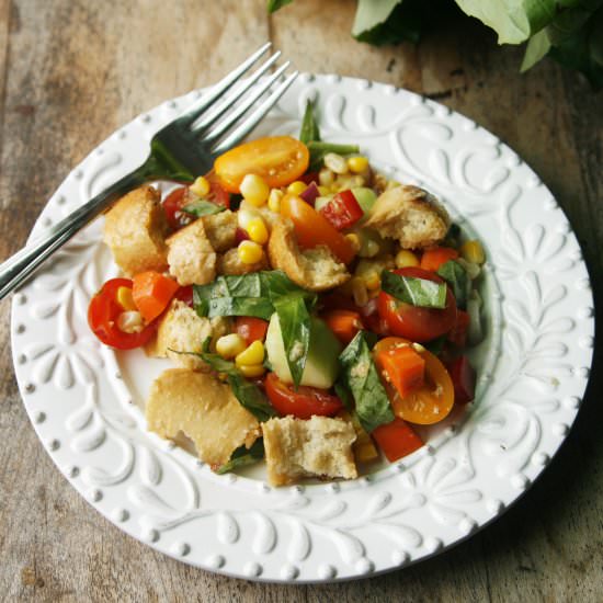 Farmer's Market Panzanella Salad - Recipe photo by cucinabella