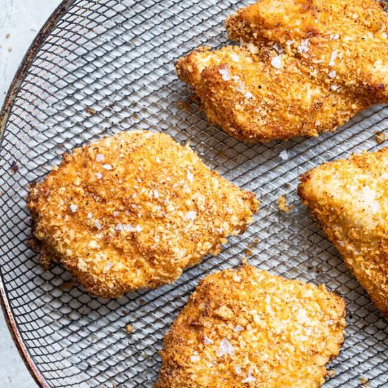 Crispy Air Fried Chicken Breast - Recipe photo by foodfaithfitness