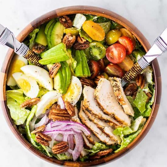 Loaded Whole30 Chicken Caesar Salad - Recipe photo by SunkissedKitch