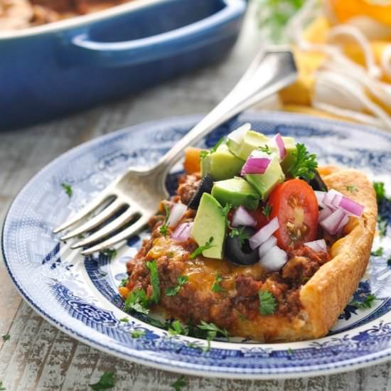 5-Ingredient Taco Casserole - Recipe photo by The Seasoned Mom