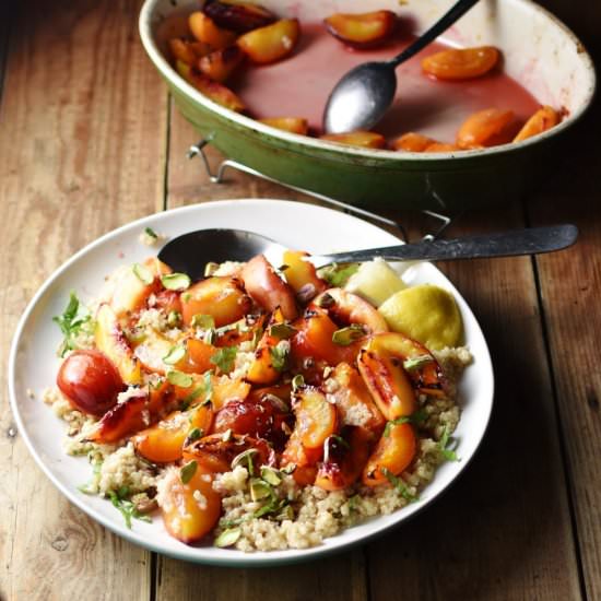 Quinoa Roasted Fruit Salad - Recipe photo by everydayhealthyrecipes