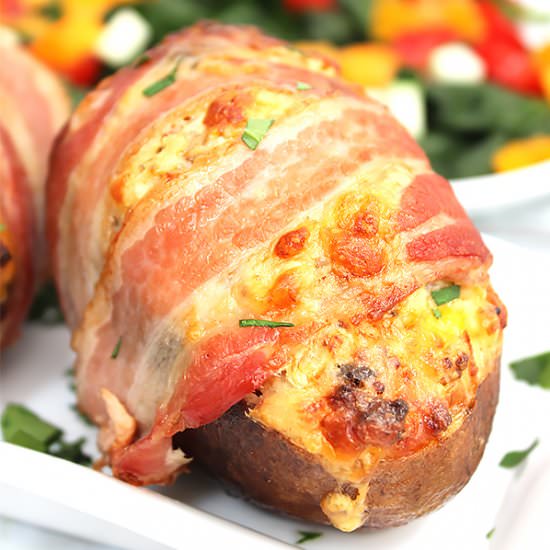 Twice Baked Breakfast Potatoes - Recipe photo by SlowThe CookDown