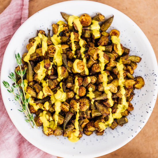 Oven Roasted Okra - Recipe photo by giverecipe