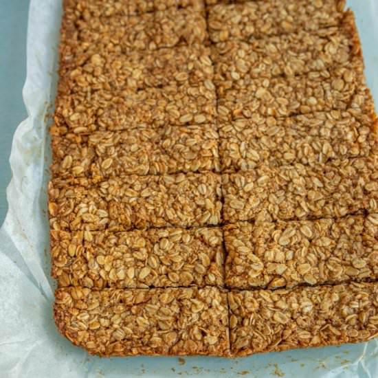 Crunchy Oat and Honey Granola Bars - Recipe photo by Blessthismess