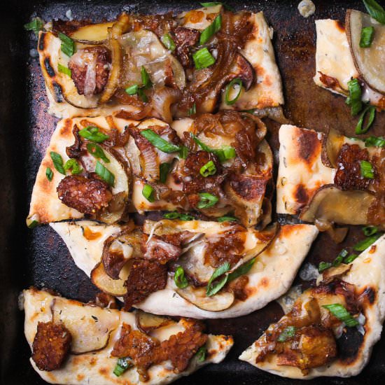 Vegan Flatbread - Recipe photo by Liv Vegan Strong