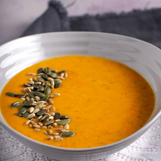 Courgette (Zuchinni) & Pepper Soup - Recipe photo by lostinf00d