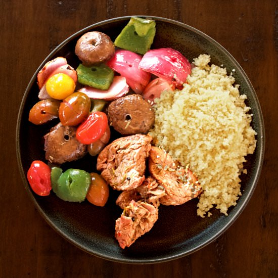 Marinated Vegetable Beef Kebabs - Recipe photo by Flipped-Out Food
