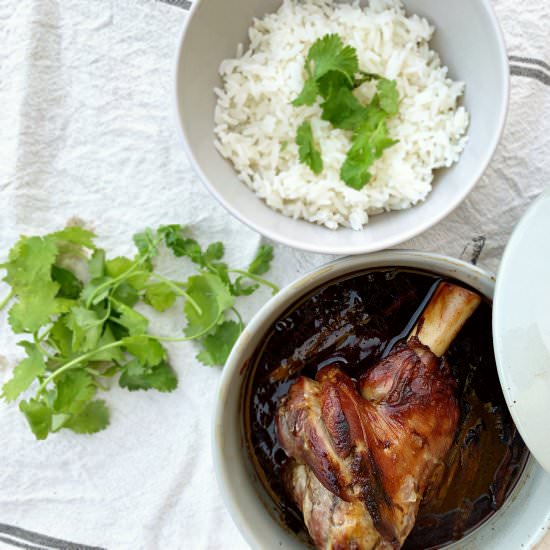 Soy & Honey Lamb Shank - Recipe photo by The_Greedy_Fork