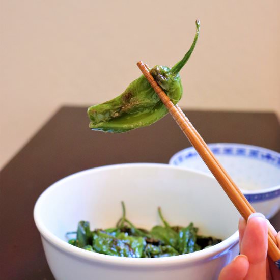 Sesame Blistered Shishito Peppers - Recipe photo by veryveganval