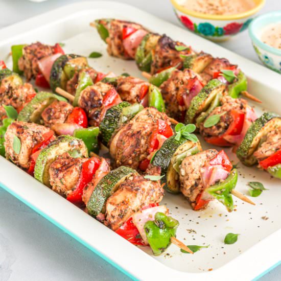 Mediterranean Chicken Kabobs - Recipe photo by Priyanka DK