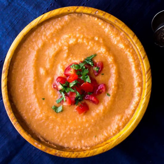 Blender Gazpacho Soup - Recipe photo by Delicious Little Bites