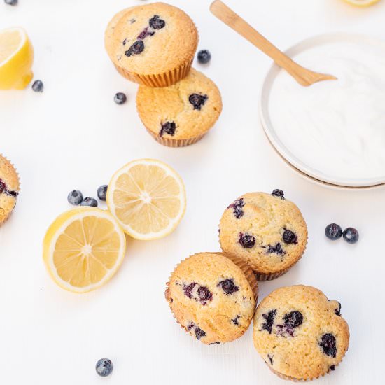 Blueberry Lemon Almond Muffins - Recipe photo by JenElizabethsJournals