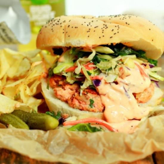 Wild Salmon Burgers - Recipe photo by asiancaucasian