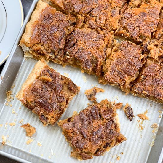 Pumpkin Pecan Pie - Recipe photo by Back To My Southern Roots