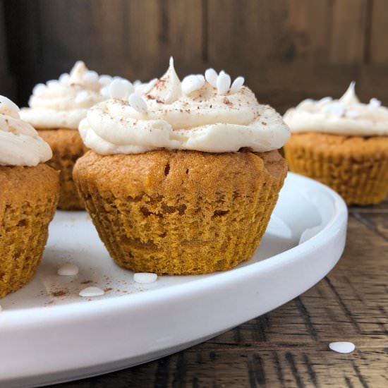 Paleo Pumpkin Cupcakes - Recipe photo by bakeitpaleo