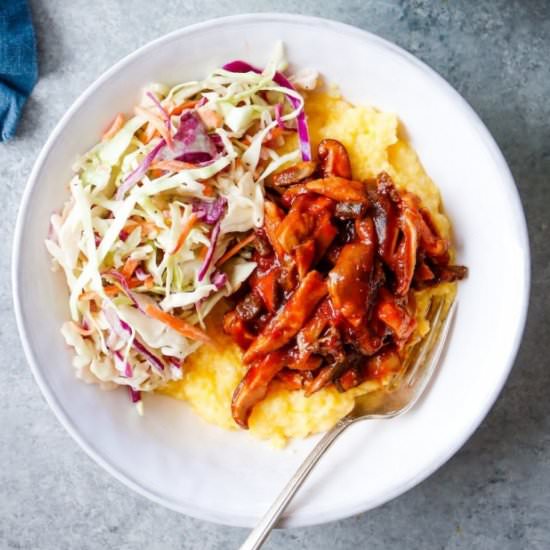 BBQ Pulled Mushrooms - Recipe photo by mealpreponfleek