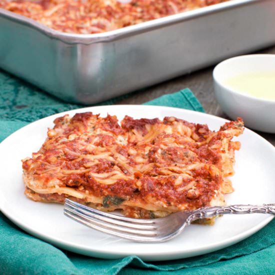 Lazy Spinach Lasagna - Recipe photo by Share The Recipe