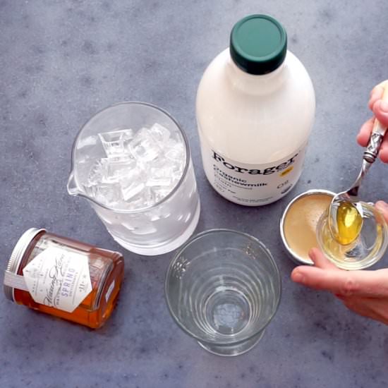 Plant-Based Iced Latte - Recipe photo by waxingkara
