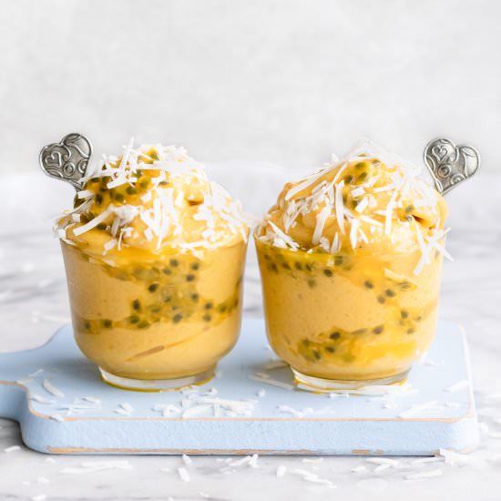 Tropical Nice Cream Parfaits! - Recipe photo by The Plant Riot