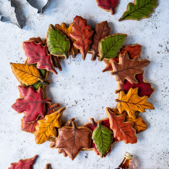 Maple Cookie Wreath - Recipe photo by Domestic Gothess