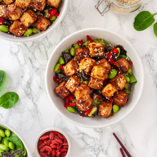 Miso Marinated Tofu - Recipe photo by foodaciously