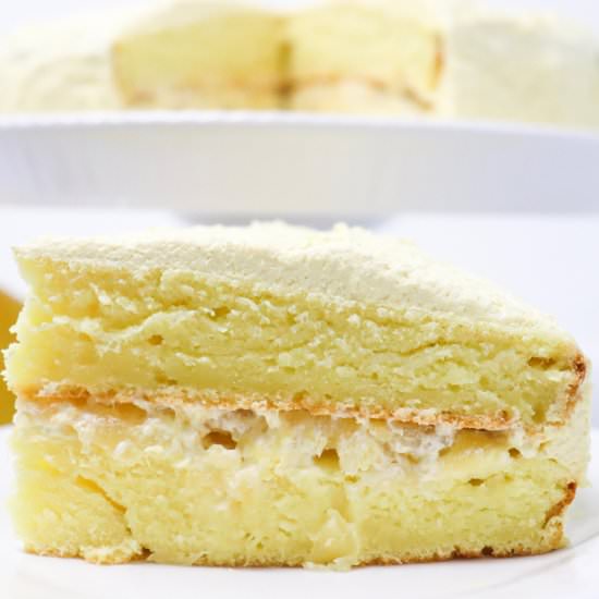 Lemon Cake with Pineapple Filling - Recipe photo by simplylowcal