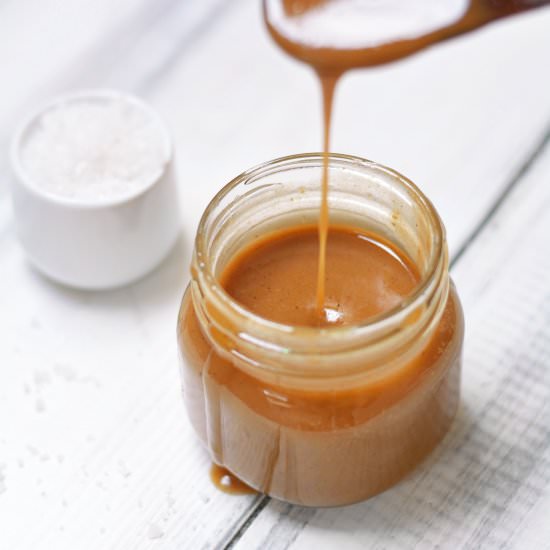CBD Salted Caramel Sauce - Recipe photo by greensofthestoneage