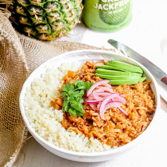 Instant Pot Pineapple BBQ Jackfruit - Recipe photo by SprinklesandSeaSalt