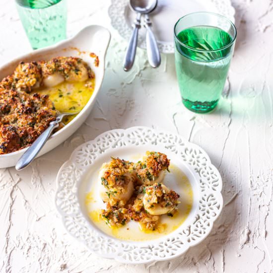 Scallop Gratin - Recipe photo by primalwellnesscoach