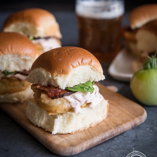 Beer Battered Fried Green Tomato BLT - Recipe photo by TheBeeroness