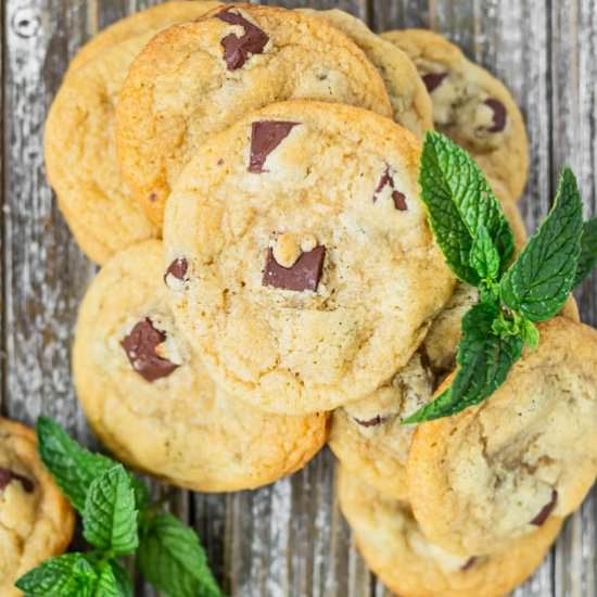 Mint Chocolate Chunk Cookies - Recipe photo by SugarSpicesLife