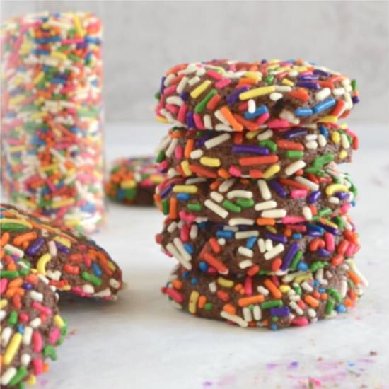 Chocolate Confetti Cookies - Recipe photo by TwoSugarBugs