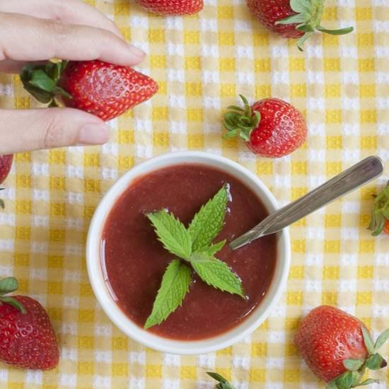 Easy Strawberry Puree for Topping - Recipe photo by MyPurePlants