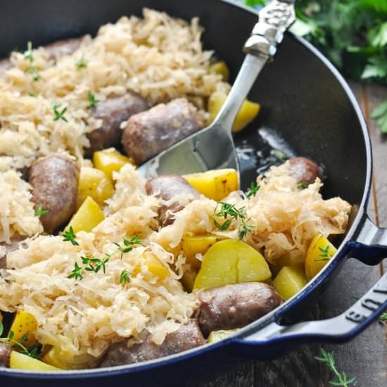 Dump and Bake Bratwurst Recipe - Recipe photo by The Seasoned Mom