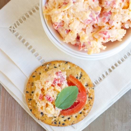 Healthy Pimento Cheese - Recipe photo by thisbakinglifeblog
