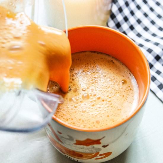 Healthy Vegan Pumpkin Spice Latte - Recipe photo by simplytaralynn