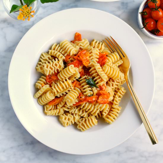 Sungold Tomato Pasta - Recipe photo by twoofakindcooks