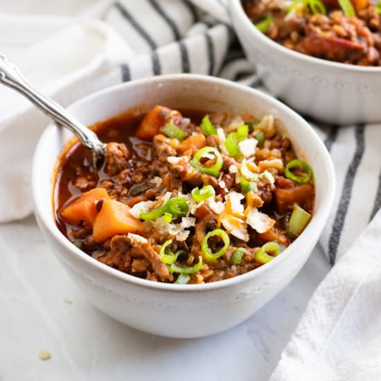 Low FODMAP Turkey Chili - Recipe photo by funwithoutfodmaps