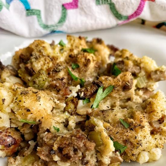 World's Best Thanksgiving Stuffing - Recipe photo by Chateau Dumplings